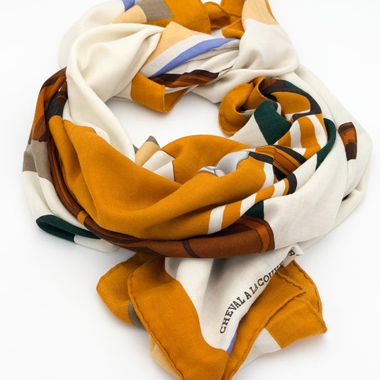 Hermès Cheval à la Couverture shawl