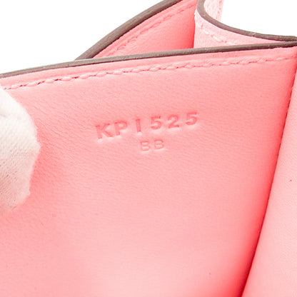 Hermès Constance 18 Rose Sakura Chèvre Mysore blind stamp