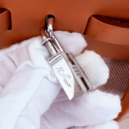Hermès Écru Toile H & Natural Vache Hunter Herbag Messenger 39 (RRP £3,400) | Authentic Preloved