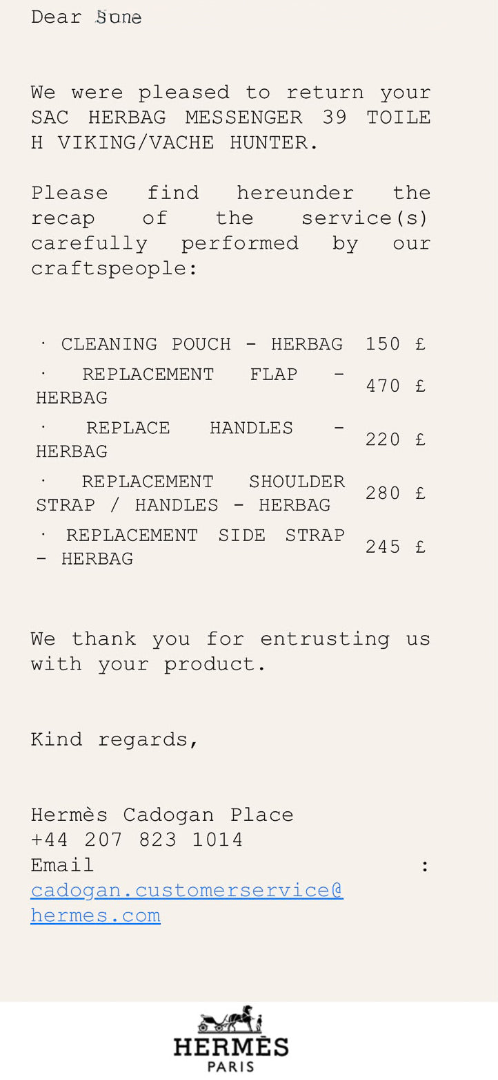 Hermès Écru Toile H & Natural Vache Hunter Herbag Messenger 39 (RRP £3,400) | Authentic Preloved