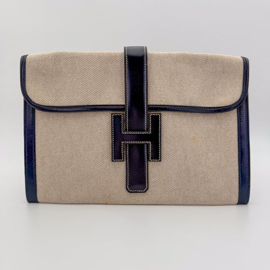 Hermes-Jige-Clutch-Preloved-Luxury-Handbag-Front