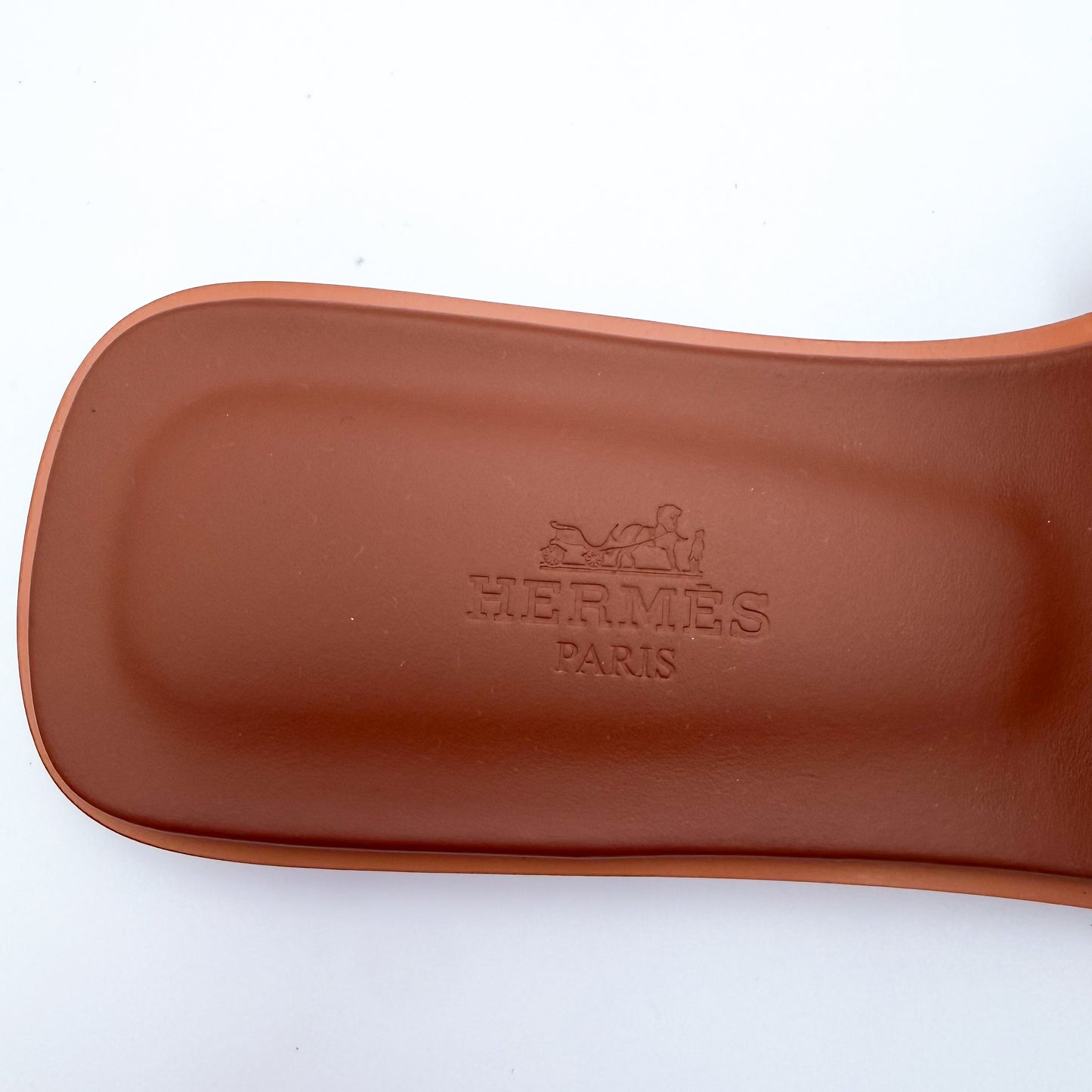 Hermès Oran Sandals Gold Leather - Size 36.5