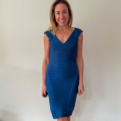 Herve Leger Nicolette Bandage Dress - Size Small