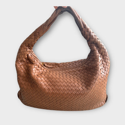Bottega Veneta Intrecciato Weave Medium Leather Hobo Bag
