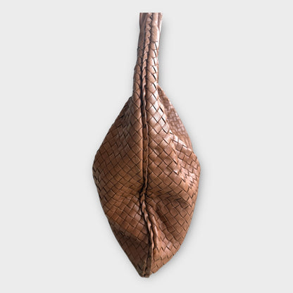 Bottega Veneta Intrecciato Weave Medium Leather Hobo Bag