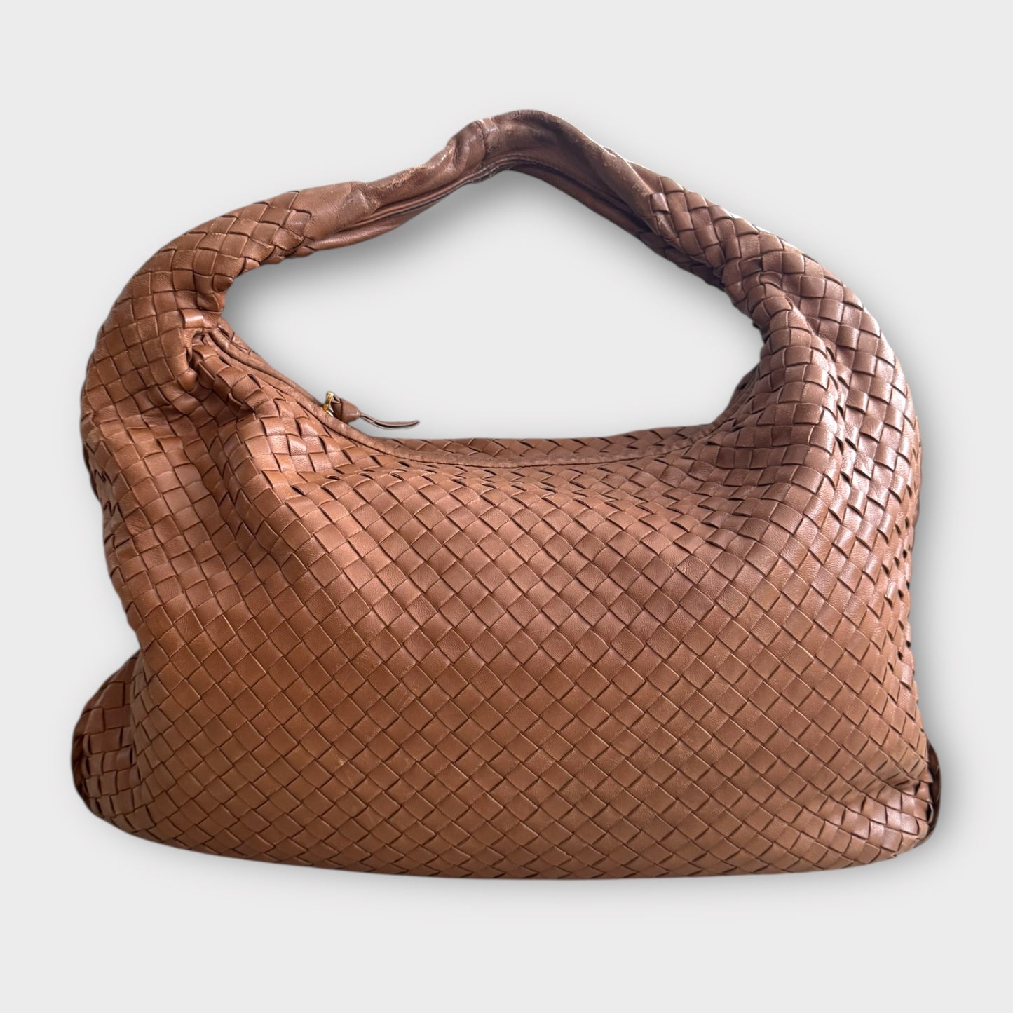 Bottega Veneta Intrecciato Weave Medium Leather Hobo Bag