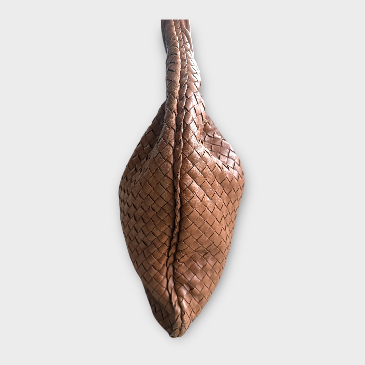 Bottega Veneta Intrecciato Weave Medium Leather Hobo Bag