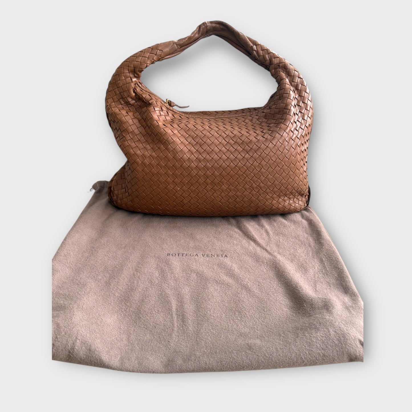 Bottega Veneta Intrecciato Weave Medium Leather Hobo Bag