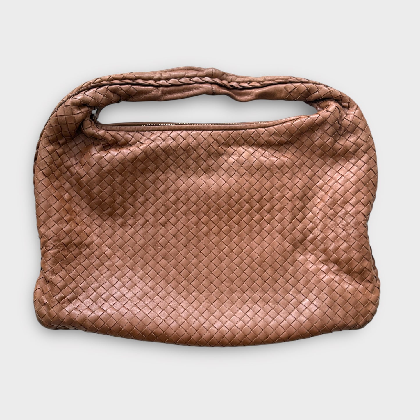 Bottega Veneta Intrecciato Weave Medium Leather Hobo Bag
