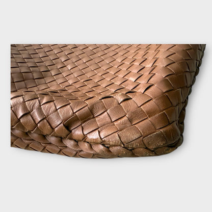 Bottega Veneta Intrecciato Weave Medium Leather Hobo Bag