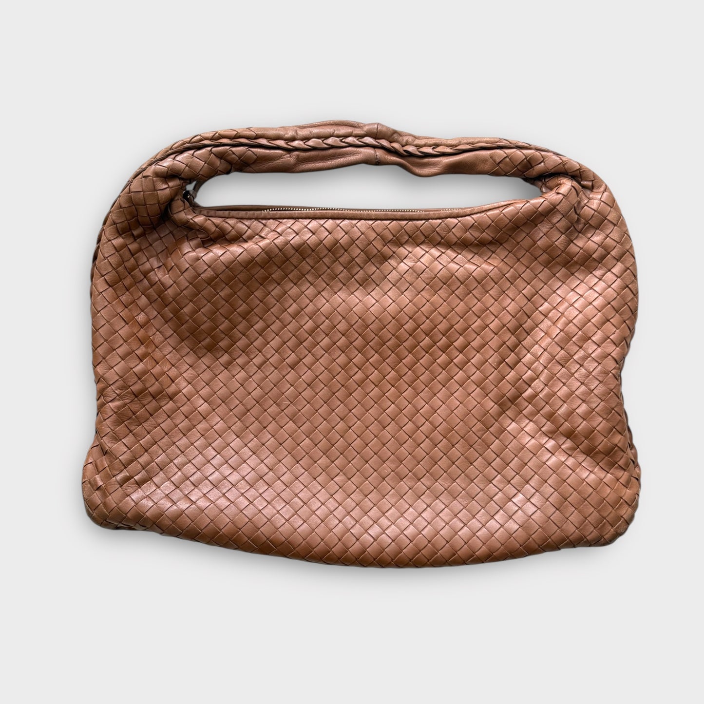 Bottega Veneta Intrecciato Weave Medium Leather Hobo Bag