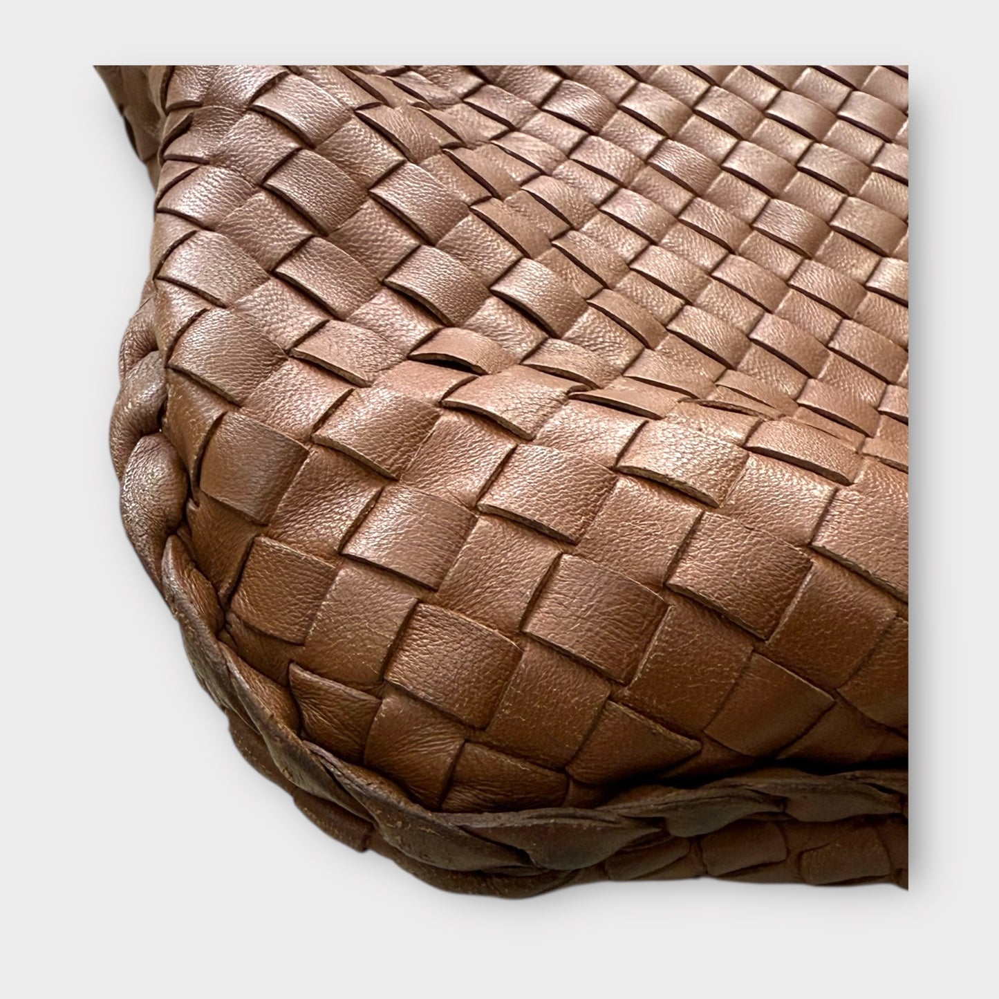 Bottega Veneta Intrecciato Weave Medium Leather Hobo Bag