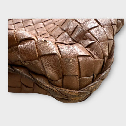Bottega Veneta Intrecciato Weave Medium Leather Hobo Bag