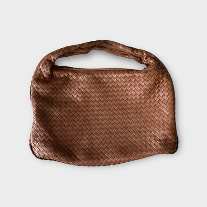 Bottega Veneta Intrecciato Weave Medium Leather Hobo Bag