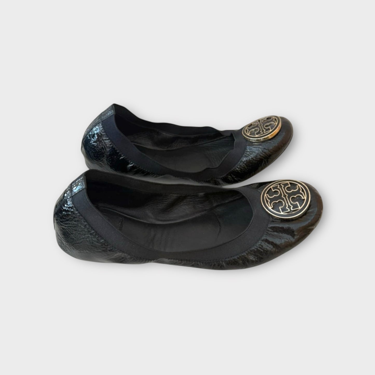 Tory Burch Black Patent Flats - Size 7