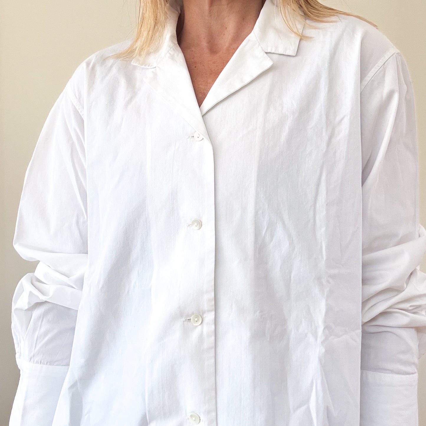 Jil Sander White Cotton Shirt - Size 14