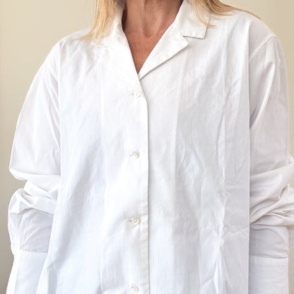 Jil Sander White Cotton Shirt - Size 14