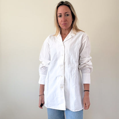 Jil Sander White Cotton Shirt - Size 14