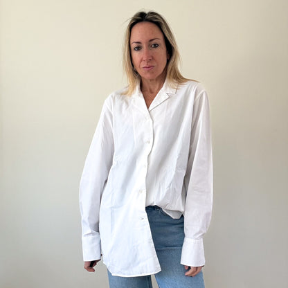 Jil Sander White Cotton Shirt - Size 14