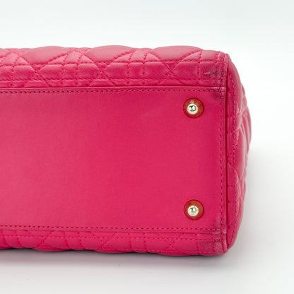 Lady Dior Large Quilted Leather Tote