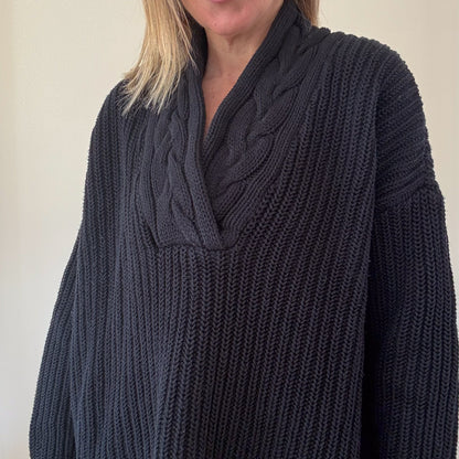 Lauren Ralph Lauren Shawl Neck Jumper - Size L