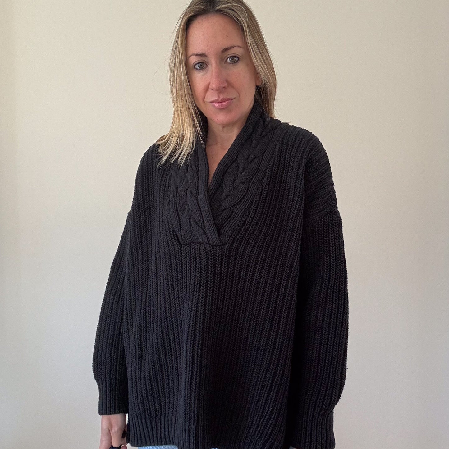 Lauren Ralph Lauren Shawl Neck Jumper - Size L