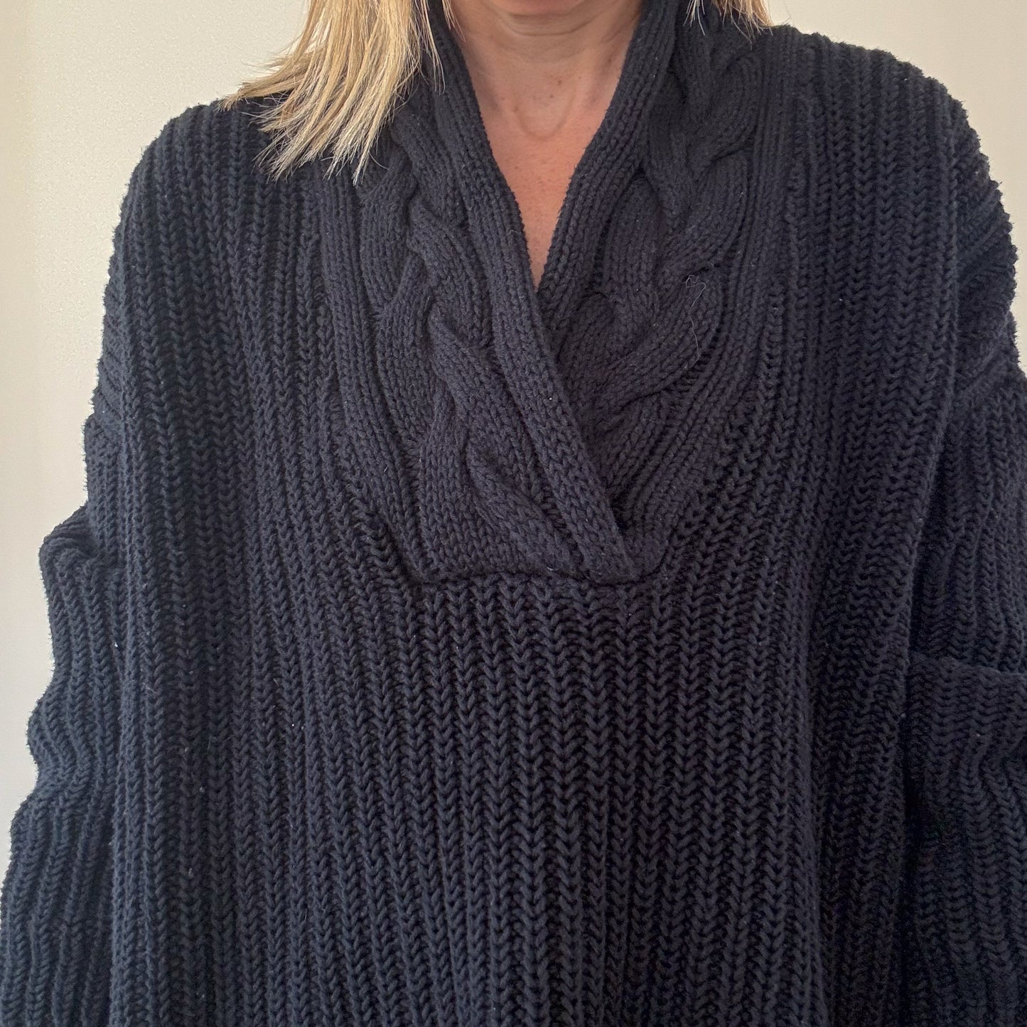 Lauren Ralph Lauren Shawl Neck Jumper - Size L