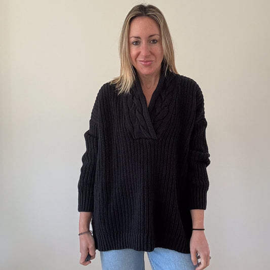 Lauren Ralph Lauren Shawl Neck Jumper - Size L