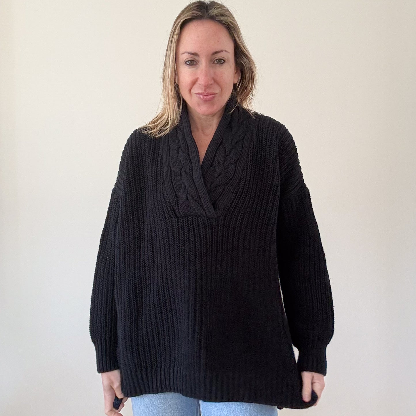 Lauren Ralph Lauren Shawl Neck Jumper - Size L