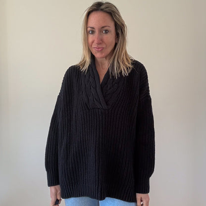 Lauren Ralph Lauren Shawl Neck Jumper - Size L