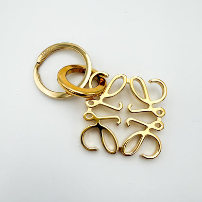Loewe Anagram Gold-Tone Keyring