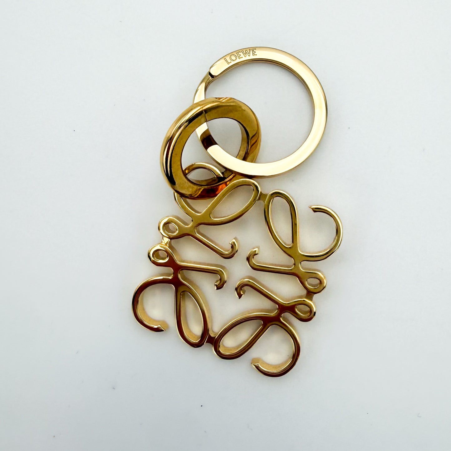 Loewe Anagram Gold-Tone Keyring