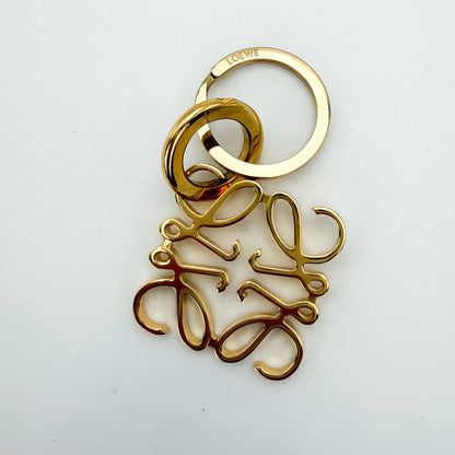 Loewe Anagram Gold-Tone Keyring