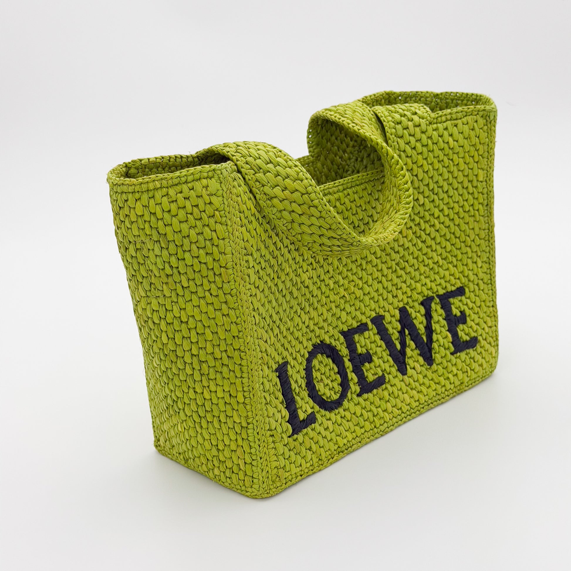 Loewe Font Tote side angled view