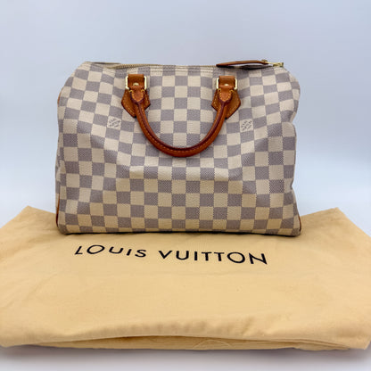 Louis Vuitton Damier Azur Speedy 30 Bag