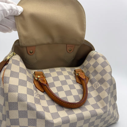 Louis Vuitton Damier Azur Speedy 30 Bag