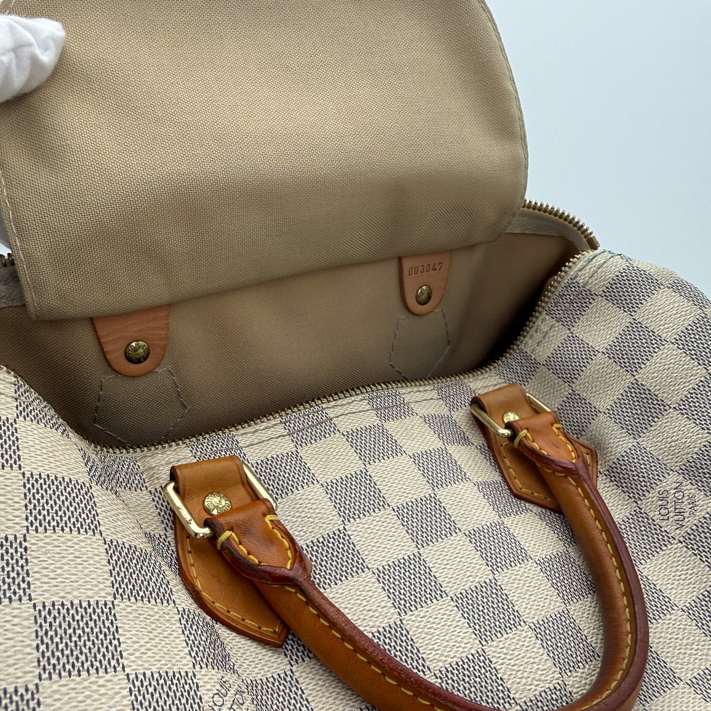 Louis Vuitton Damier Azur Speedy 30 Bag