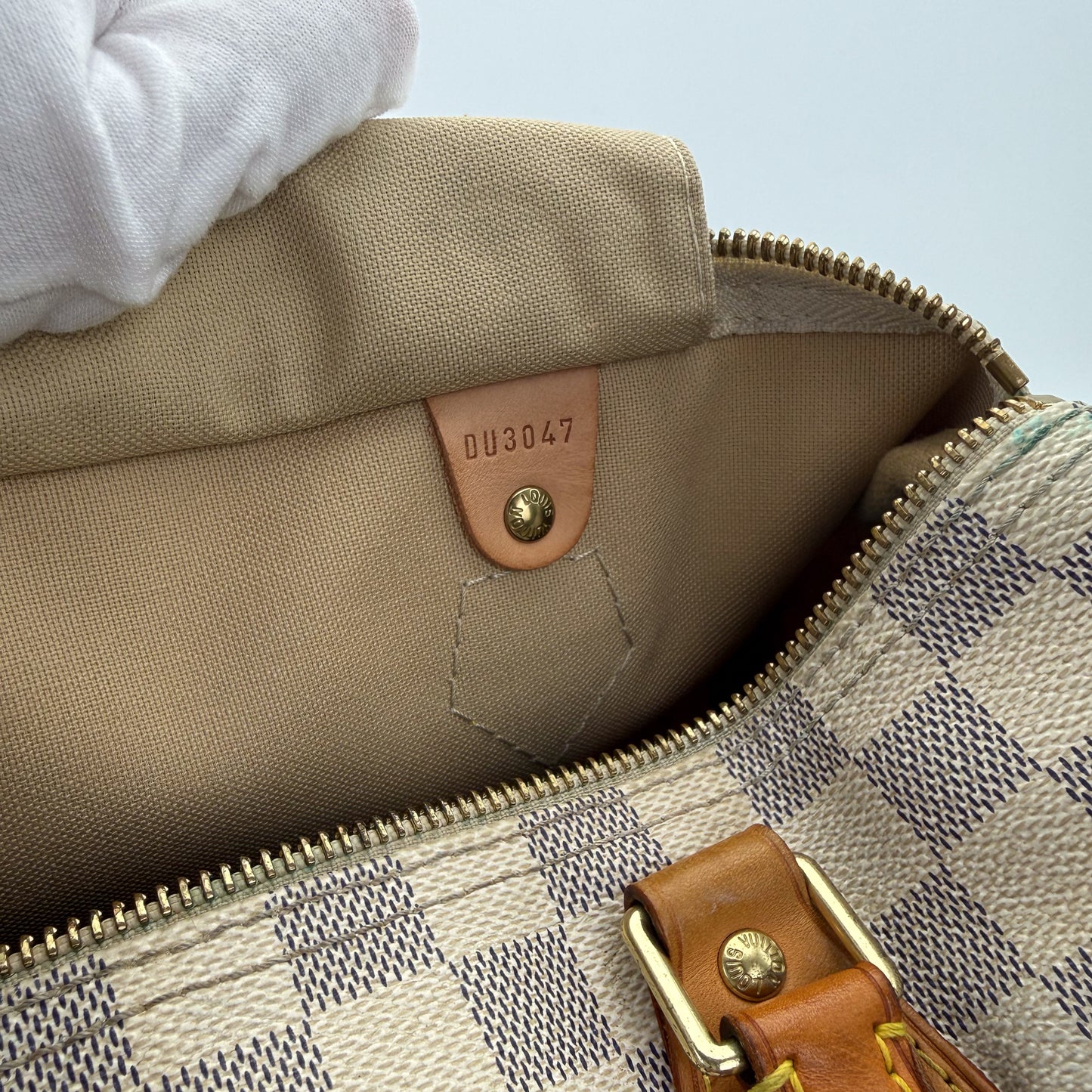 Louis Vuitton Damier Azur Speedy 30 Bag