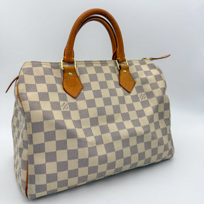 Louis Vuitton Damier Azur Speedy 30 Bag