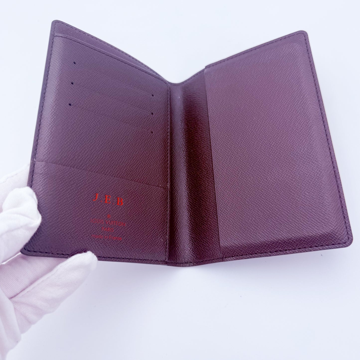 Louis Vuitton Damier Ebene Canvas Passport Holder