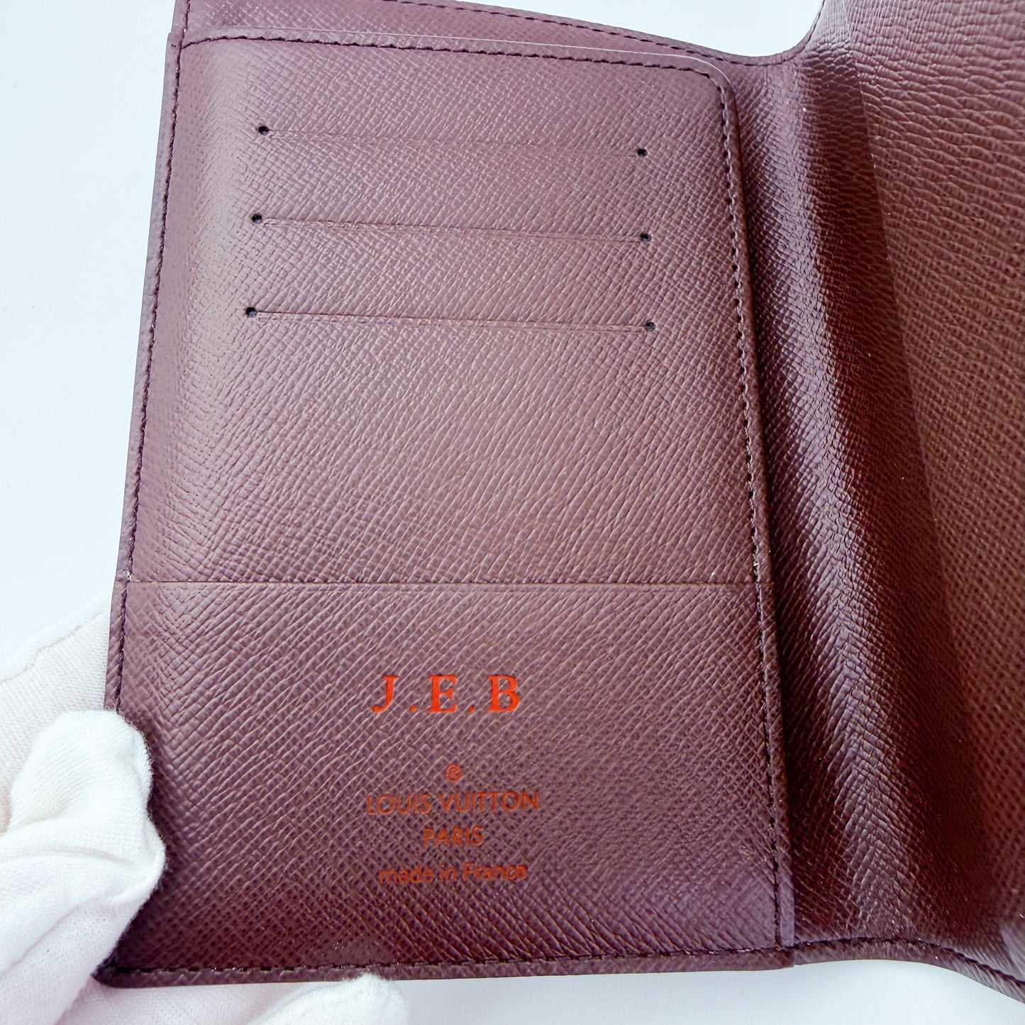 Louis Vuitton Damier Ebene Canvas Passport Holder