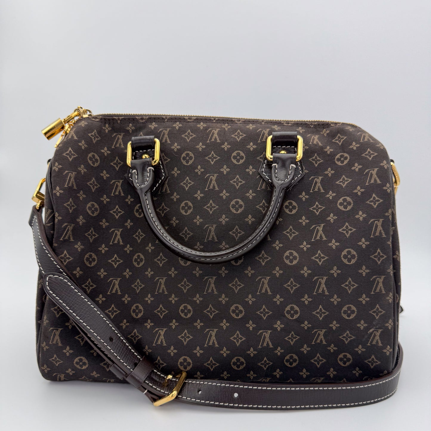Louis Vuitton Idylle Fusain Speedy Bandouliere 30 Bag