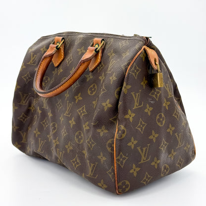 Louis Vuitton Speedy 30 Monogram Canvas Handbag