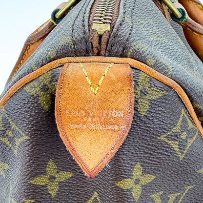 Louis Vuitton Speedy 30 Monogram Canvas Handbag