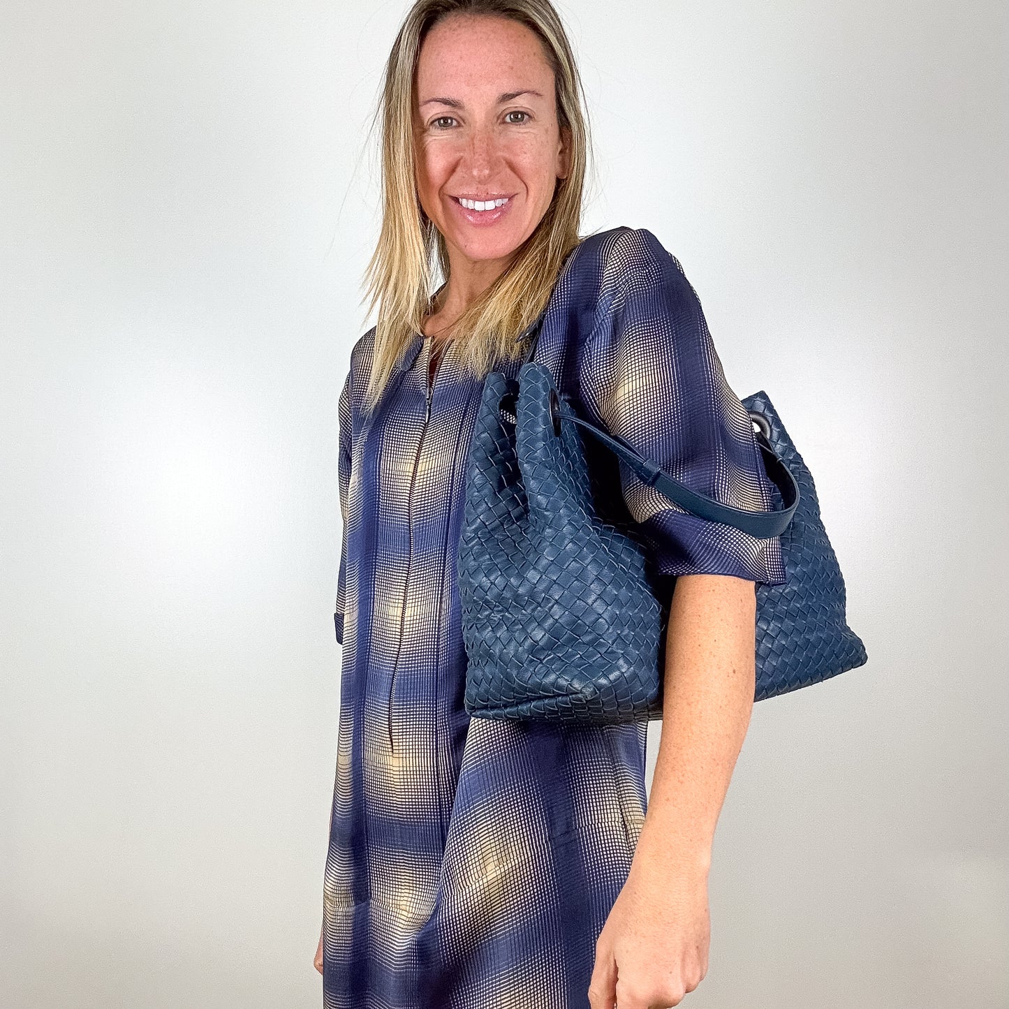 Marni Plaid Silk Blend Dress - Size 8