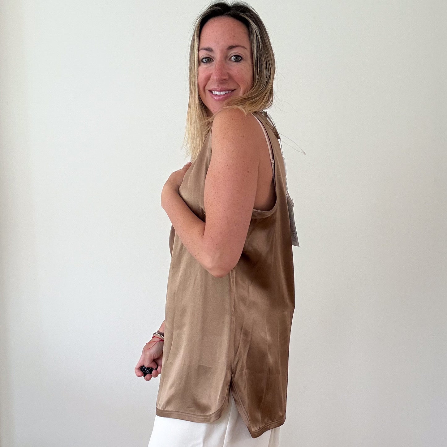 Max Mara Cesare Silk Tank Top - Size 12