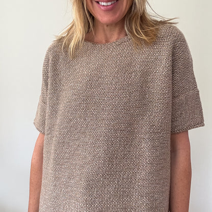 Max Mara Metallic Thread Textured Knit Sweater - Size S