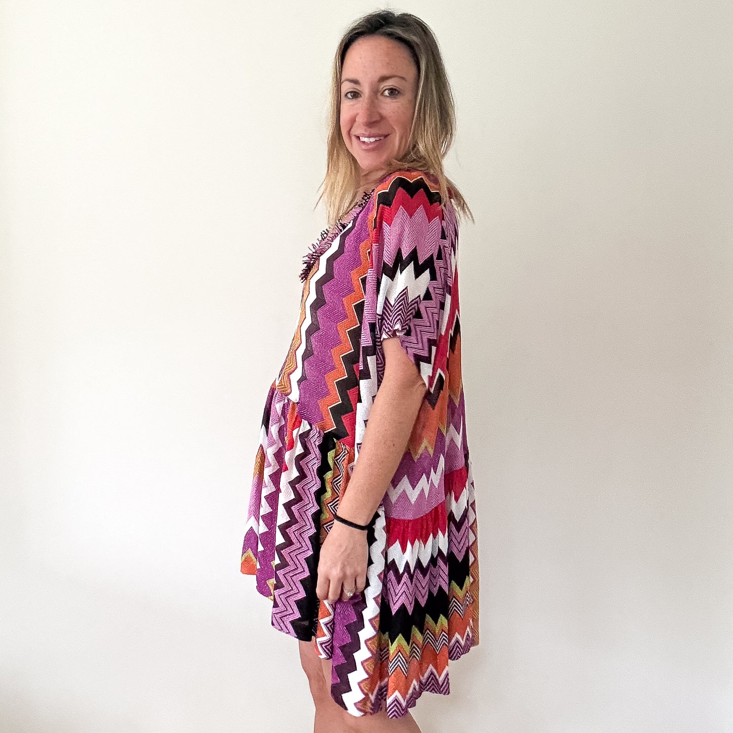Missoni Mare Zigzag Knit Beach Cover Up Dress - Size S