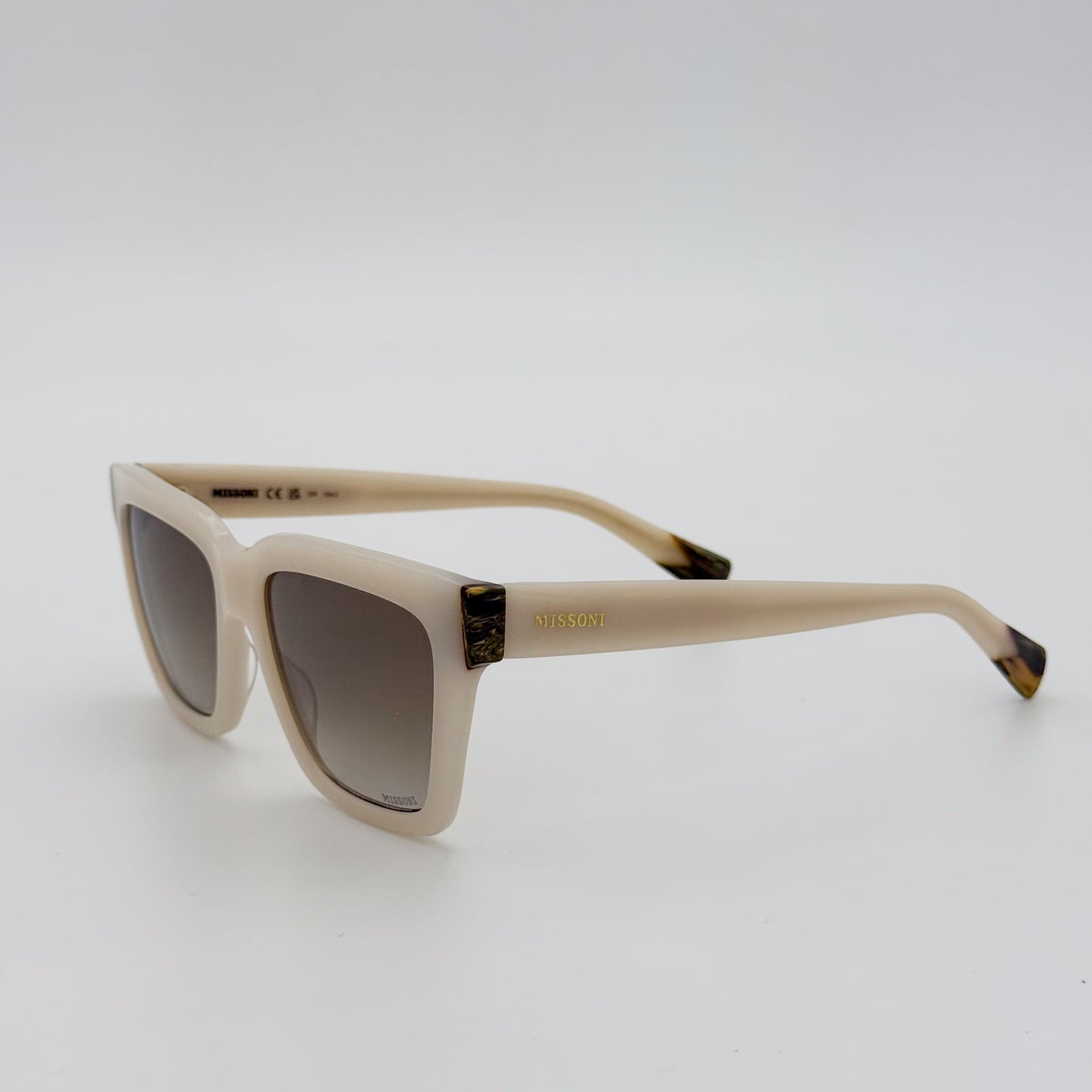 Missoni Oversized Square Sunglasses in Ivory