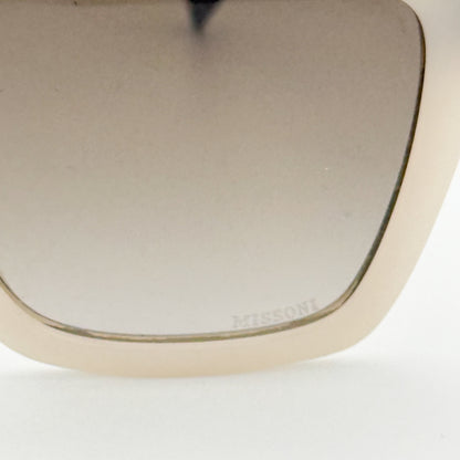 Missoni Oversized Square Sunglasses in Ivory